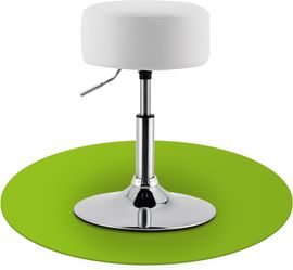 Juskys 'Tonia' Schminktisch Sitzhocker mit Kunstleder-Bezug, weiß