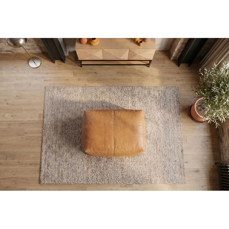 KAWOLA Polsterhocker CELESTE Hockerbank Leder cognac 48 x 80 x 120 cm – Bild 4