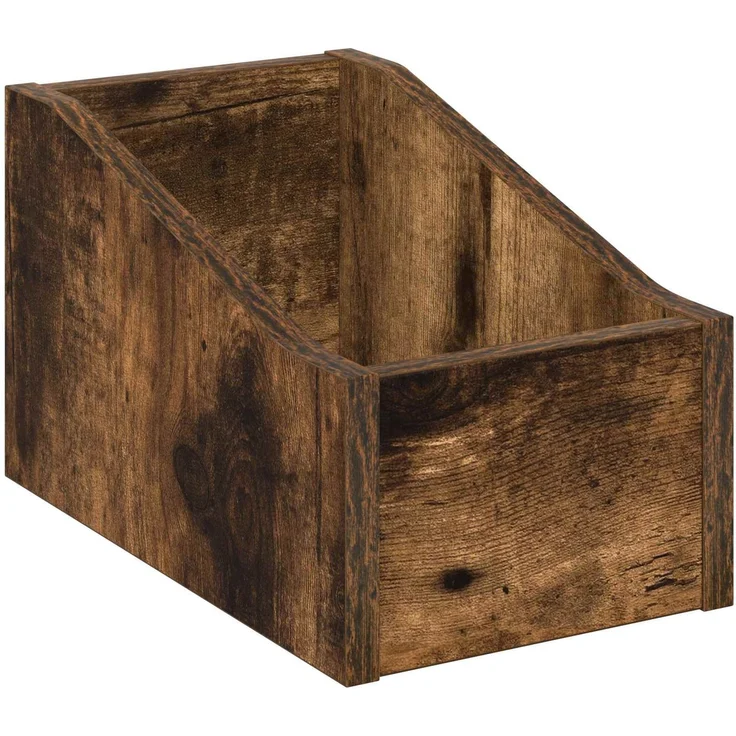 vidaXL LP Plattenbox Räuchereiche 18 x 32 x 18 cm Holzwerkstoff 8012802 – Bild 2