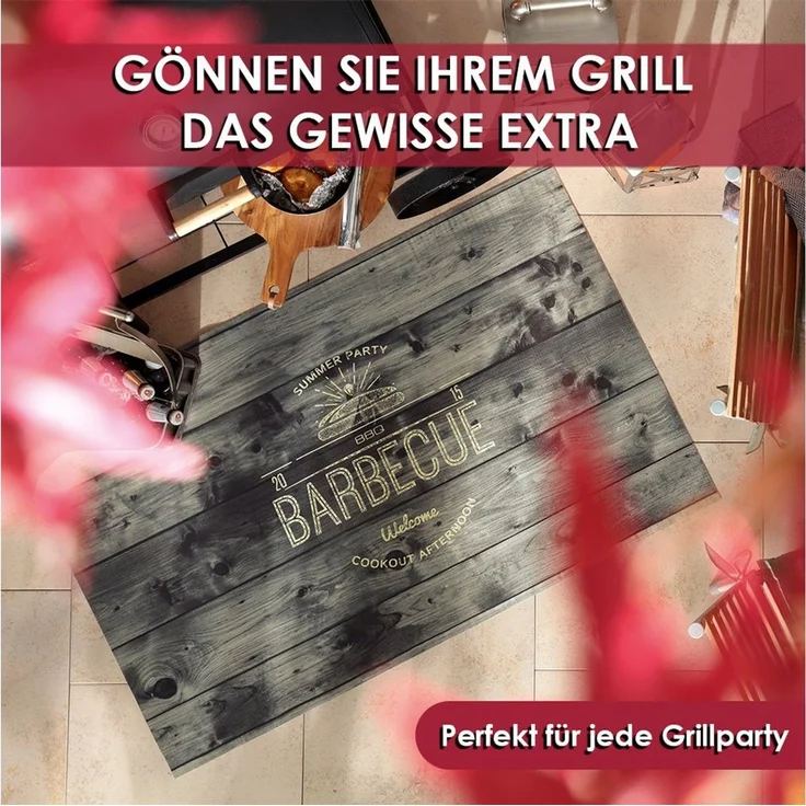 DecoHomeTextil Heimtextilmanufaktur Fußmatte Grillmatte Bodenmatte 75x120 Anti-Rutsch-Funktion – Bild 4