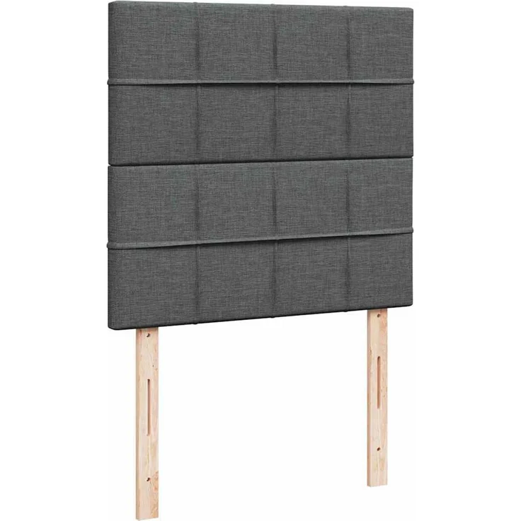 vidaXL Ottoman-Bett mit Matratze & LEDs Dunkelgrau 100x200 cm Stoff 3313983 – Bild 8