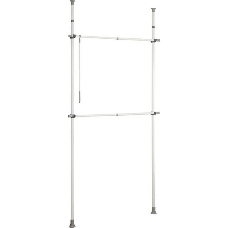 Kleiderständer Herkules Basic WENKO, Teleskopstangen für Kleiderschrank, 2 Ebenen