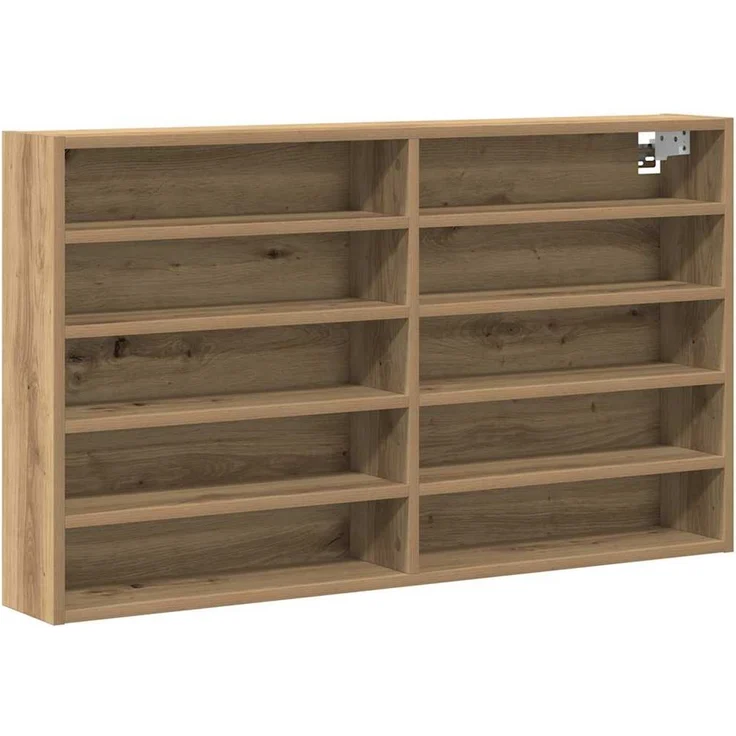 vidaXL Vitrine mit Regal Artisan-Eiche 100 x 15 x 58 cm Holzwerkstoff 873905 – Bild 1