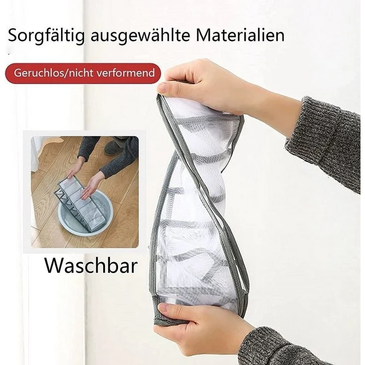 Welikera Aufbewahrungsbox 3*Kleiderorganisator, 5/7/9 Fächer 36*25*20 faltbar waschbar (3 St) – Bild 2