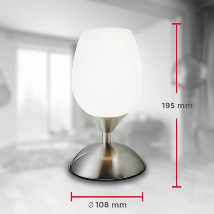 Tisch-Leuchte Lampe Touch Nachttischlampe Nacht-Licht Schreibtischlampe Büro E14 Tulpe – Bild 8