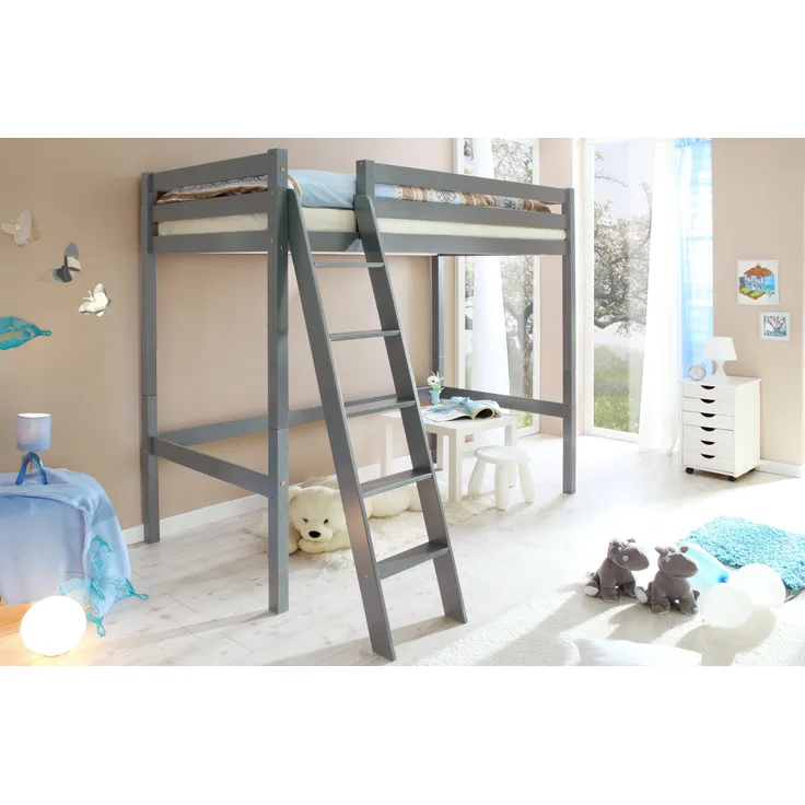 Hochbett "Matthias" 90x200 Kiefer massiv