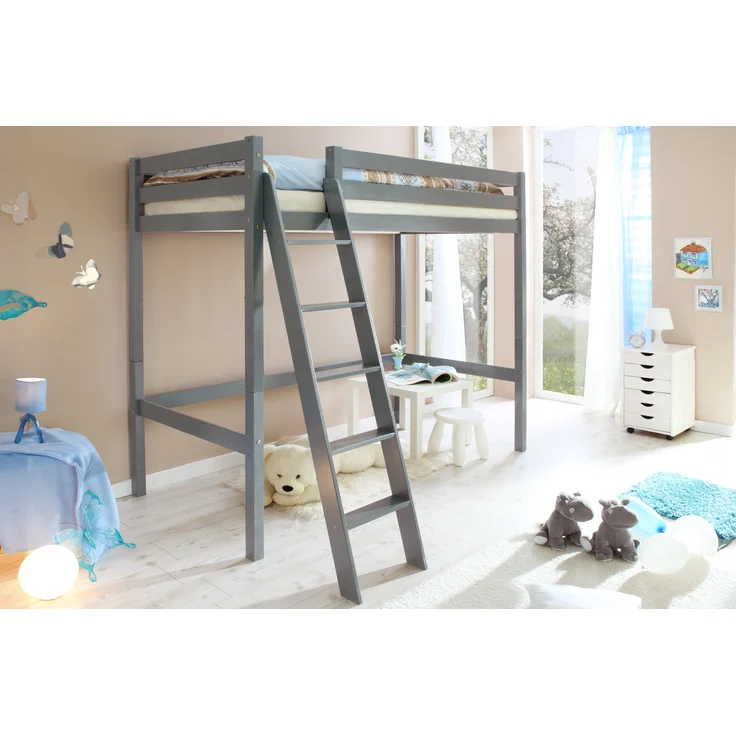 Hochbett "Matthias" 90x200 Kiefer massiv