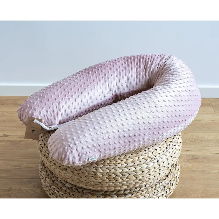 Loolay Stillkissen 100% MINKY Schwangerschaftskissen Seitenschläferkissen M/L & L/XL, Medium-WEICH Füllung + 100% Polar Flece Stillkissenbezug (hochwertiger MINKY Stoff 350 g/m2), PREMIUM GESCHENK Stillkissen 170 o. 190 cm + abnehmbar MINKY Bezug, LOOL...
