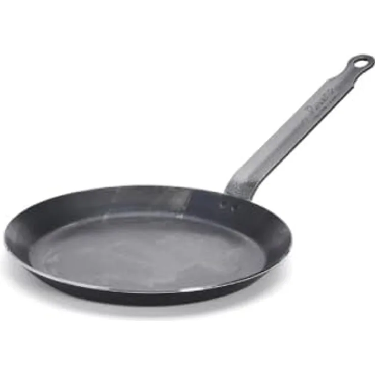 de Buyer 5303.20 Rund Crêpe-Pfanne Schwarz Eisen Keramik Gas Halogen Induktion Versiegelte Platte Frankreich