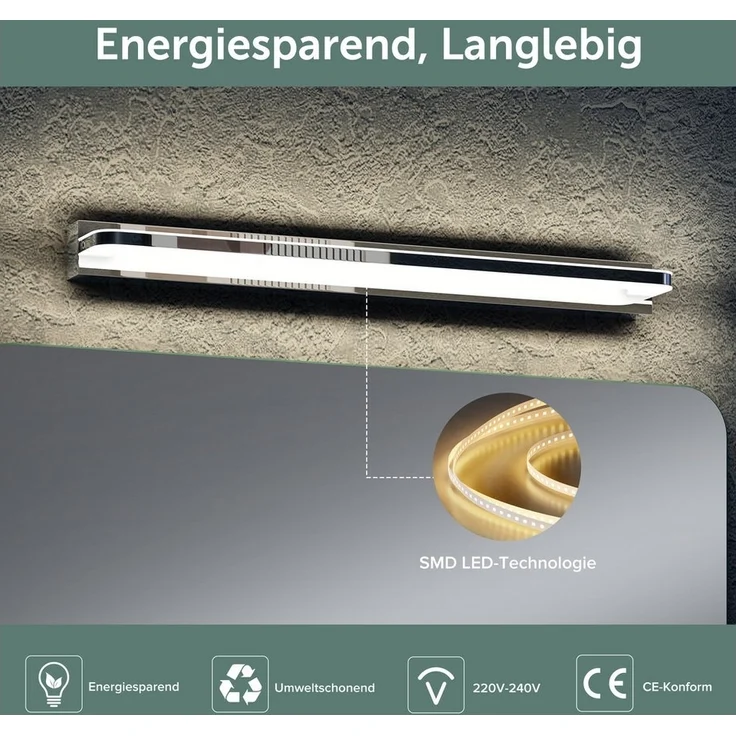doporro LED Spiegelleuchte Wandlampe Wandleuchte Spiegellampe Badlampe Badleuchte SparkLuxe – Bild 3