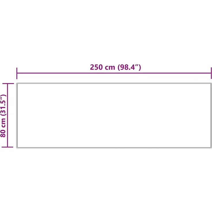 vidaXL Teppich aus Kunstschaffell TAFALLA Creme 80 x 250 cm Polyester 42021502 – Bild 10