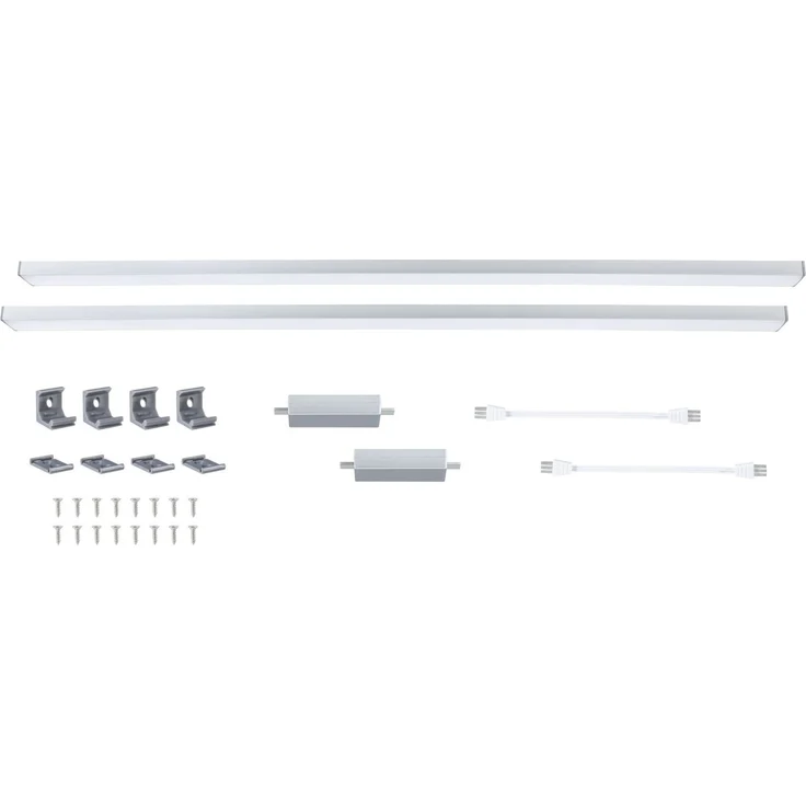Paulmann LED Lichtleiste Inline Erweiterung chrom matt 55 cm TW 2er Set – Bild 8