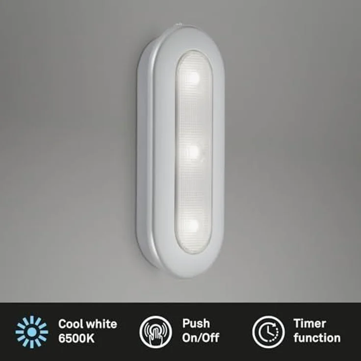 LED Unterbauleuchte Row Push Light batteriebetrieben, silberfarben – Bild 2