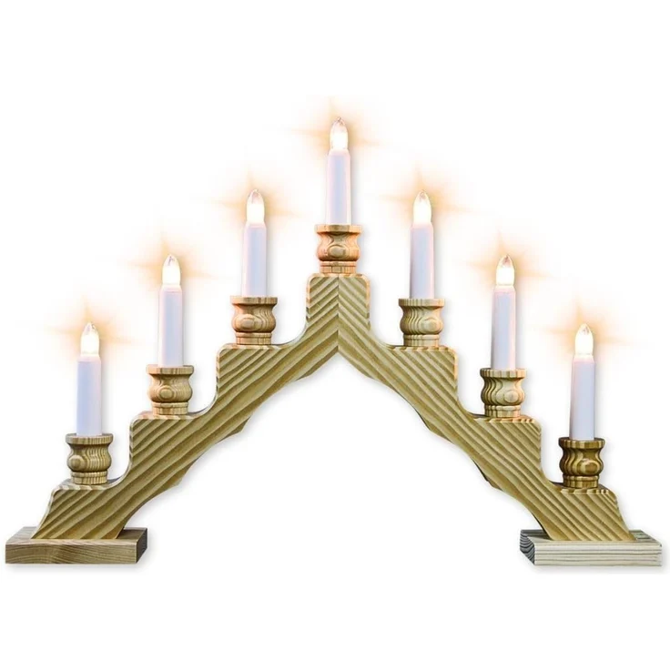 Weigla Lichterbogen Schwede, Weihnachtsdeko, Made in Germany (1-tlg), 7-flammig – Bild 1