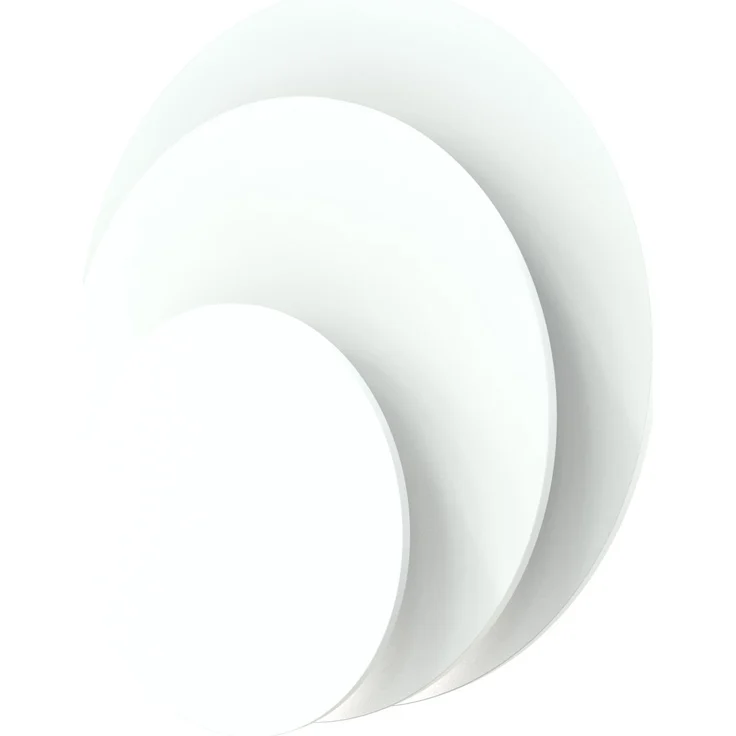 Dekor Spanplatte 19mm Tischplatte rund melaminharzbeschichtet weiß mit ABS Kante Umleimer - Größe 30 x 30 cm - Höhe 1,9 cm - Farbe Icy White – Bild 5