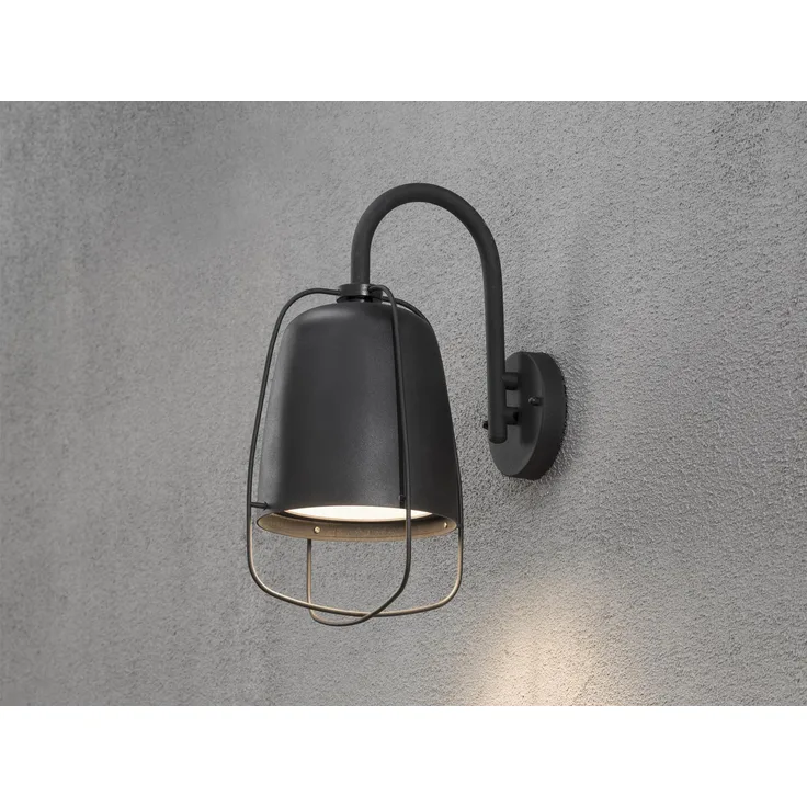 KONSTSMIDE No. 7526-750 Aussenwandleuchte Perugia Alu Schwarz