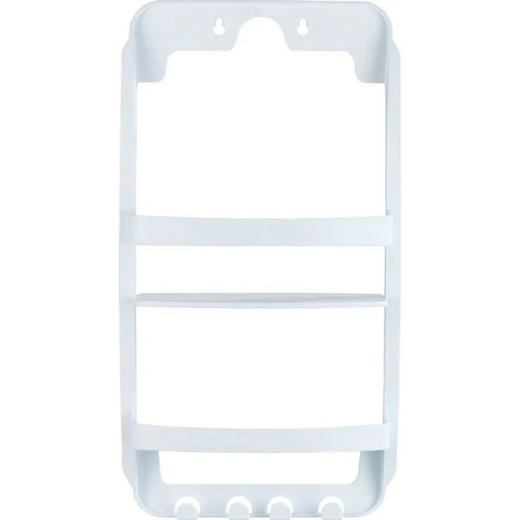 WENKO Badregal Universal, 2 Ablagen, 4 Haken – Bild 4