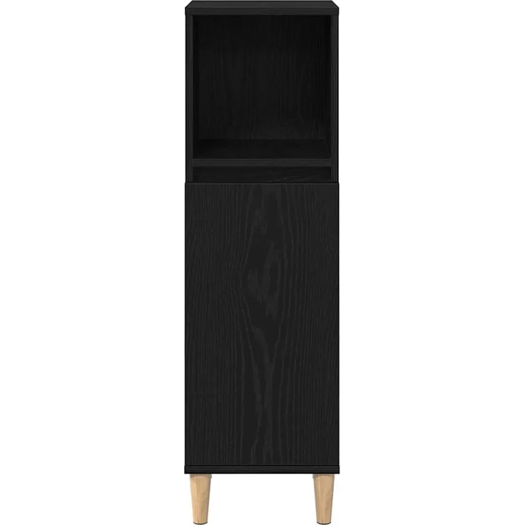 vidaXL Badezimmermöbel-Set Wandmontiert 3 pcs Schwarz Eichen-Optik 3333090 – Bild 8