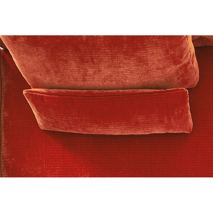 KAWOLA Nierenkissen SEPHI groß Cord Vintage rot 37 x 19 x 92 cm – Bild 4