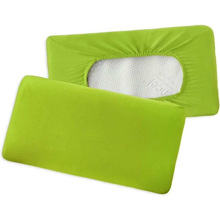 Traumschlaf Premium Interlock Jersey Universal Bezug für Nackenstützkissen|ca. 40x60 cm - 40x80 cm| apfelgrün