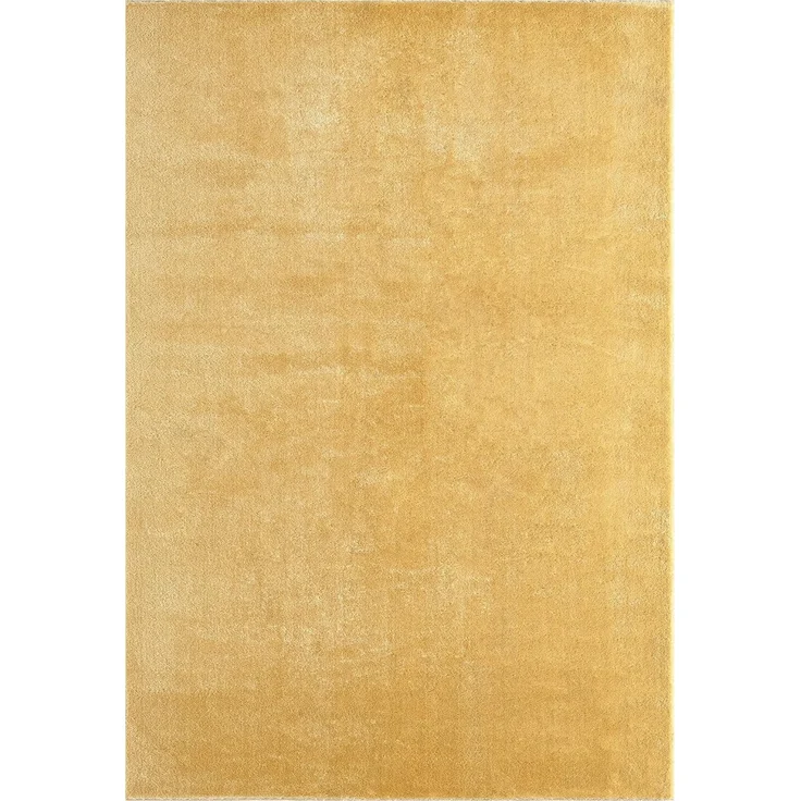 the carpet Relax kuscheliger Kurzflor Teppich, Anti-Rutsch Unterseite, Waschbar bis 30 Grad, Super Soft, Felloptik, Gold, 200x280 cm – Bild 2