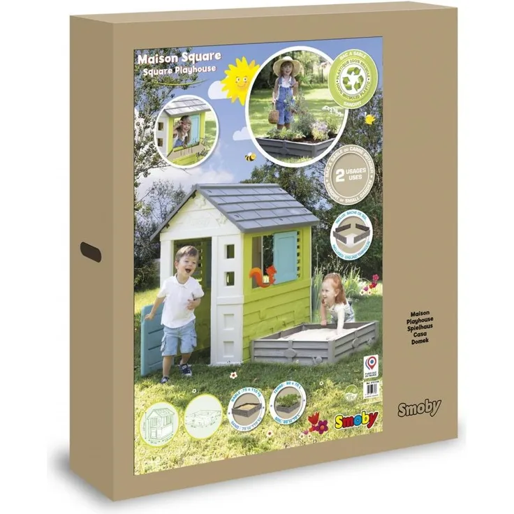 Smoby Haus mit Sandkasten