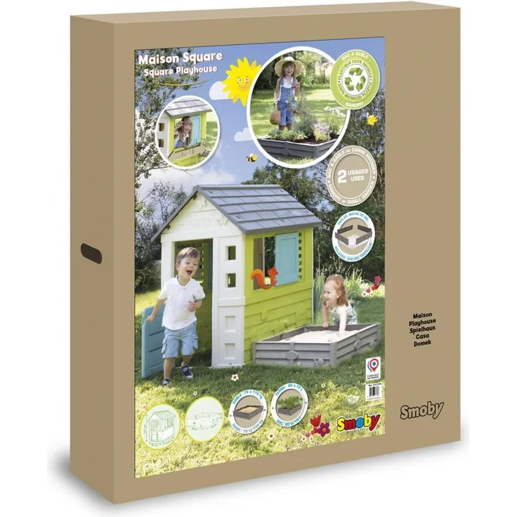 Smoby Haus mit Sandkasten – Bild 1