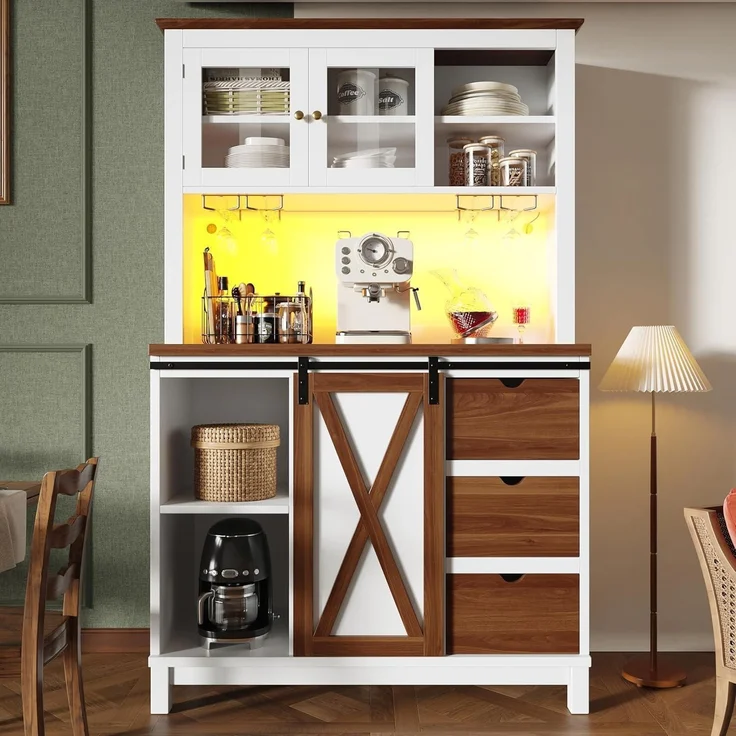 Kuchenschrank Hochschrank mit LED Beleuchtung – Bild 2