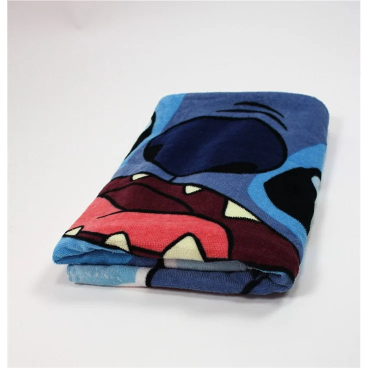 Disney Stitch Strandtuch Baumwolle 70 × 140 cm für Urlaub und Strand – Bild 3