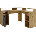 byLIVING Gamingtisch Fox, Breite 139 cm, moderner Eck-Schreibtisch