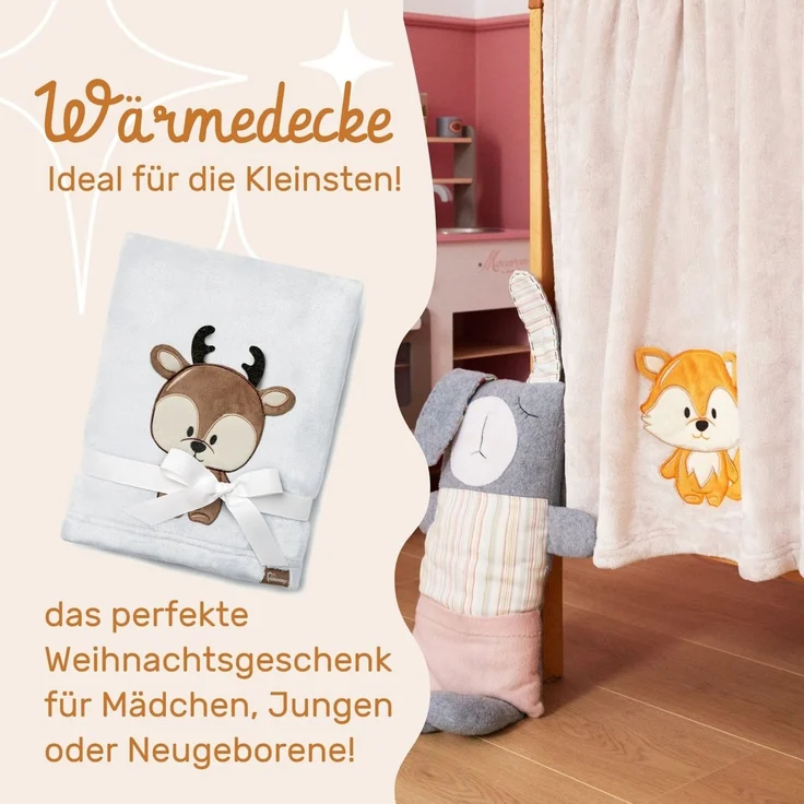 Wohndecke Warme Kuscheldecke Babydecke Blanket Baby Geschenk BE20-168, Be Mammy – Bild 3