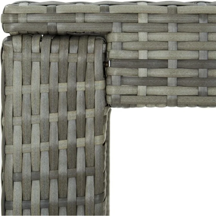 vidaXL 5-tlg. Gartenbar-Set mit Kissen Poly Rattan Grau 3064782 – Bild 10