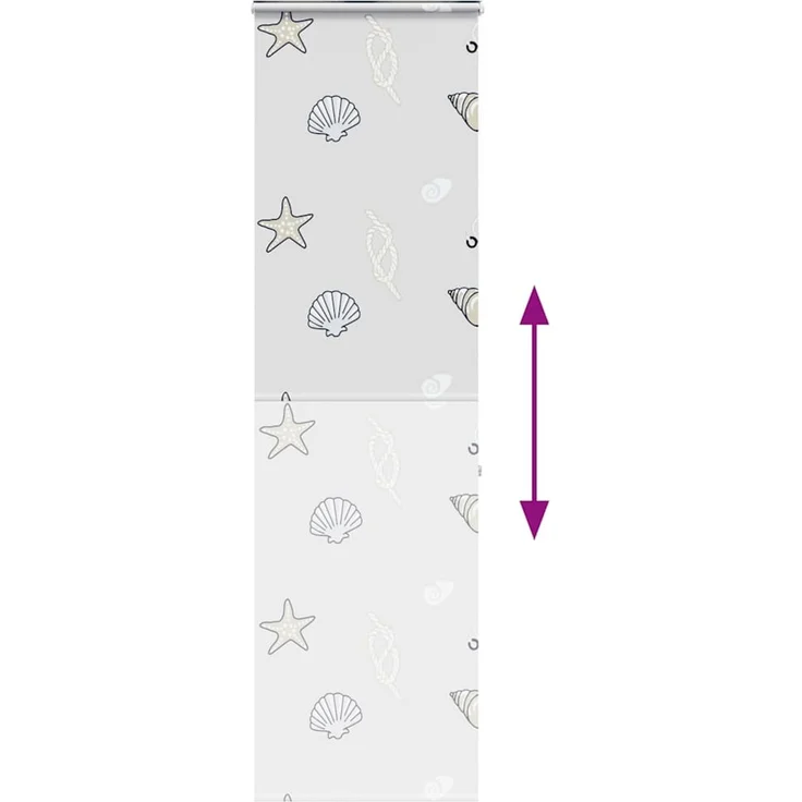 vidaXL Duschrollo mit Kassette 80x240 cm Stoffbreite 76 cm 4015010 – Bild 5