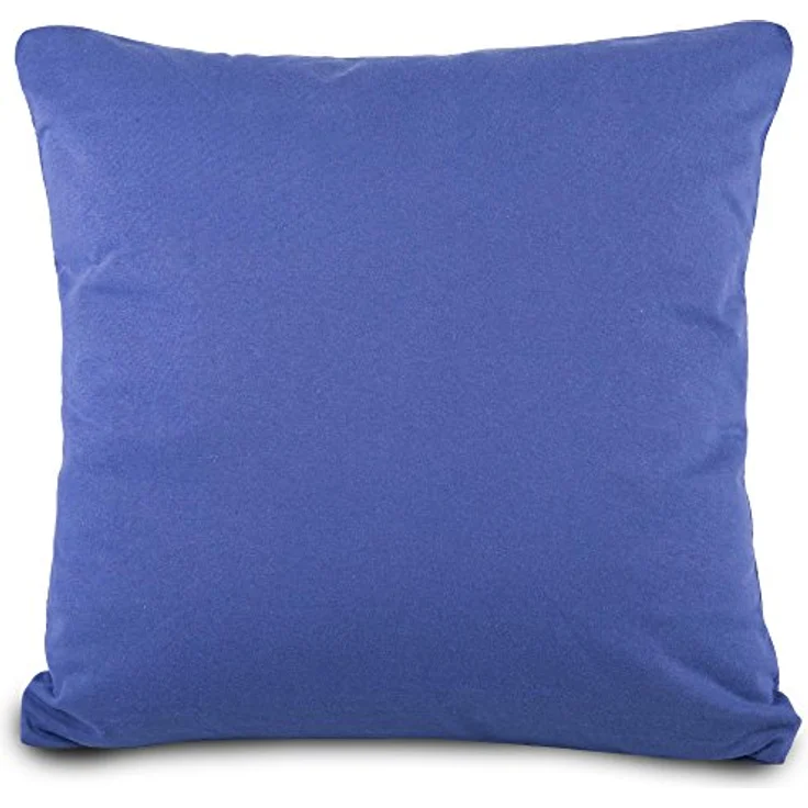aqua-textil Classic Line Baumwoll Kissenbezug 2er-Set 40 x 40 cm royal blau Kissen Bezug Reißverschluss Jersey Kissenhülle – Bild 4