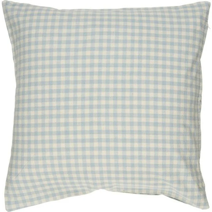 Ib Laursen - Kissenbezug Kissenhülle 50x50cm Hellblau Karos Kariert 66138-26 – Bild 2