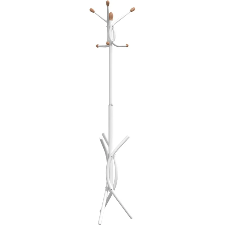vidaXL Garderobenständer Weiß 176 cm Pulverbeschichtetes Eisen 377084 – Bild 1