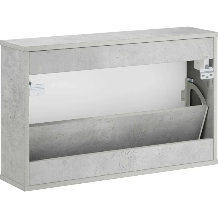 vidaXL Schuhschrank VENRAY 70 x 17 x 43 cm Holzwerkstoff Betongrau 8020057 – Bild 7
