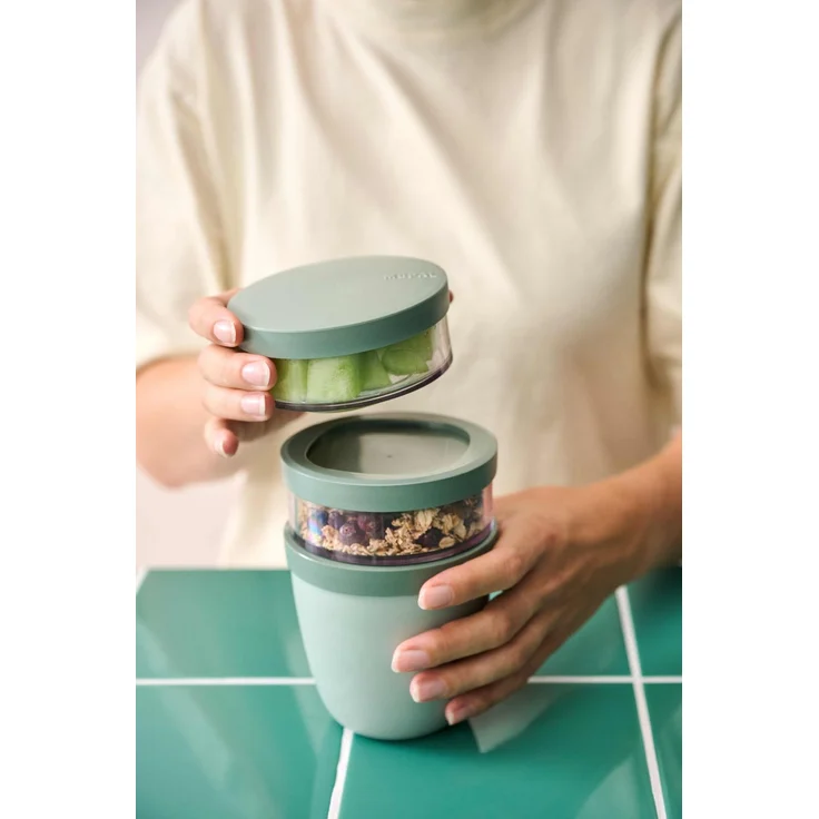 Mepal Ellipse Lunchpot 500 ml + 2x200 ml - Nordic Sage – Bild 8