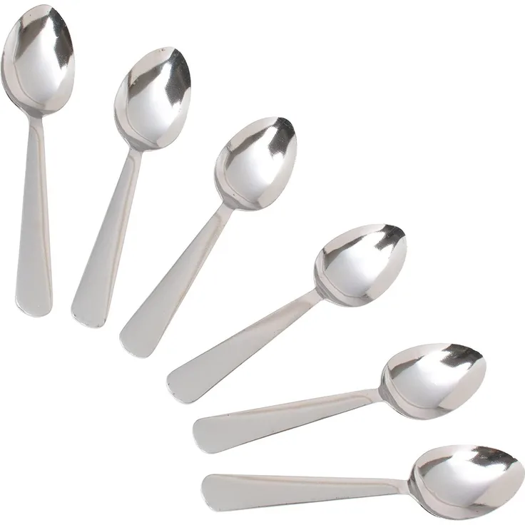 Kitchen Craft Edelstahl-Teelöffel 6 Stück