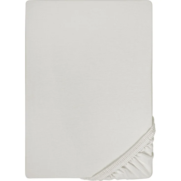 biberna Feinjersey-Spannbetttuch 0077144, grau, 1x 180x200 cm - 200x200 cm – Bild 5