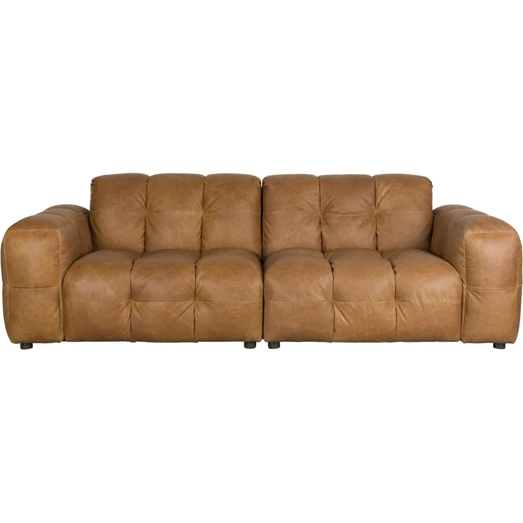 HACKMAN 3-Sitzer Sofa Echtleder Cognac von DUTCHBONE – Bild 2