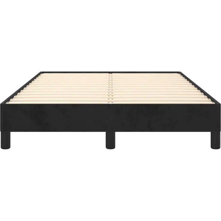 vidaXL Bettgestell ohne Matratze Schwarz 120x190 cm Samt 3269627 – Bild 5