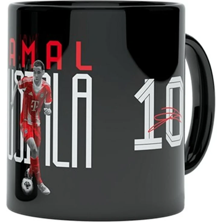FC Bayern München Tasse FC Bayern München I Tasse Musiala 0,3 l I Schwarz, Keramik – Bild 2