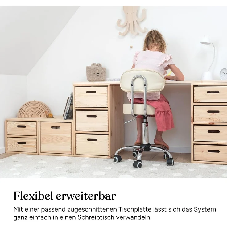 Ehrenkind Kinderregal Aufbewahrungssystem für das Kinderzimmer aus hochwertigem Holz, Modularer Aufbau, individuell kombinierbar – Bild 8