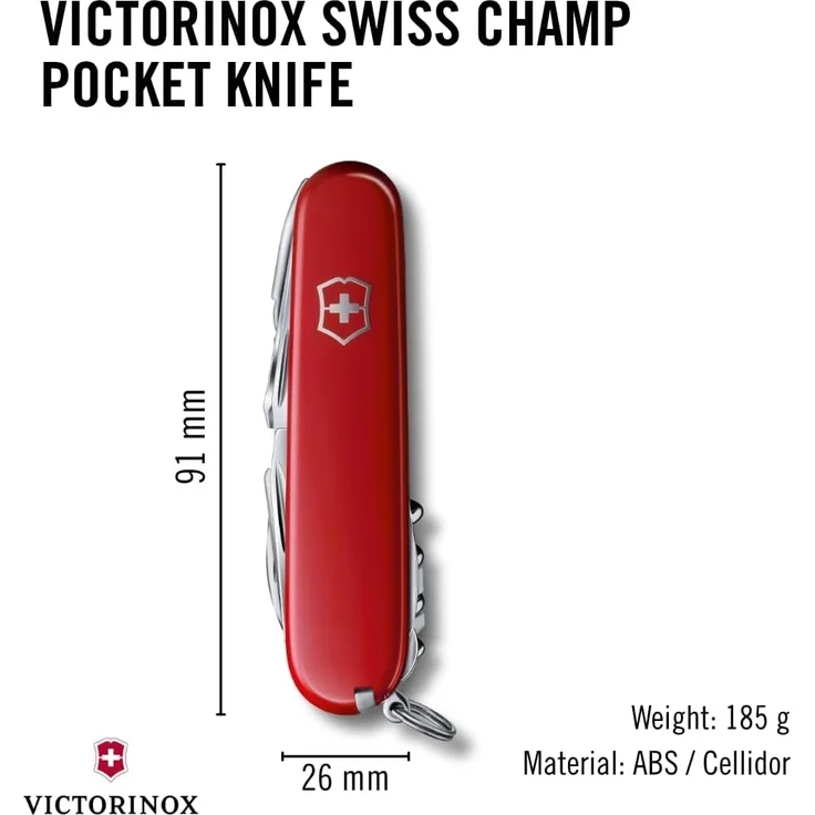 Victorinox Swiss Champ Offiziersmesser rot – Bild 2