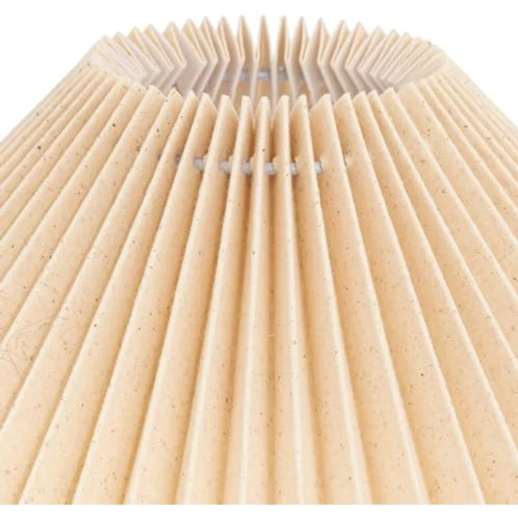 Atmosphera Tischlampe Talya, Porzellan beige, 38 cm, E27 Sockel, modernes Design – Bild 2