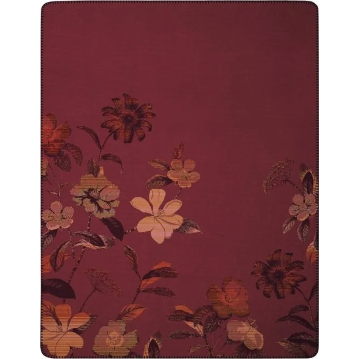 Wohndecke Velvet Bloom mit geketteltem Zierstich, Biederlack, Made in Germany – Bild 4