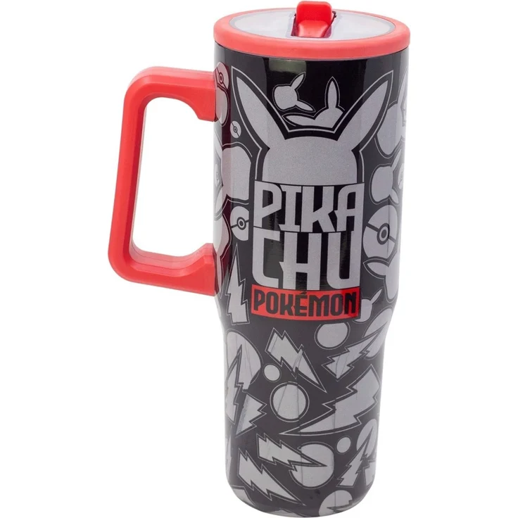 Pokemon Pikachu Sipper Mug 920 ml Thermo Trinkbecher mit Griff – Bild 2