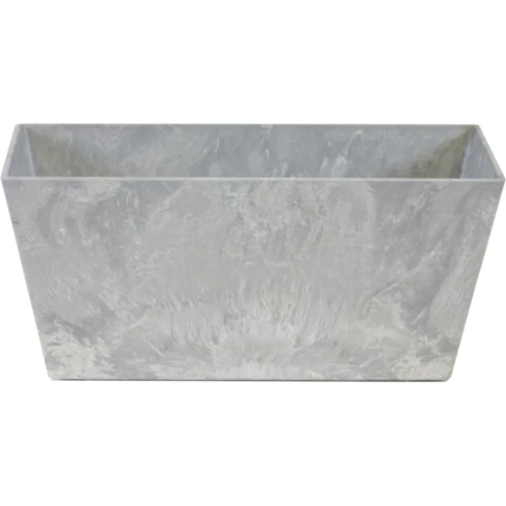 TrendLine Pflanzkasten Ella grau 17 x 17 cm frostsicher Blumenkasten Blumentopf