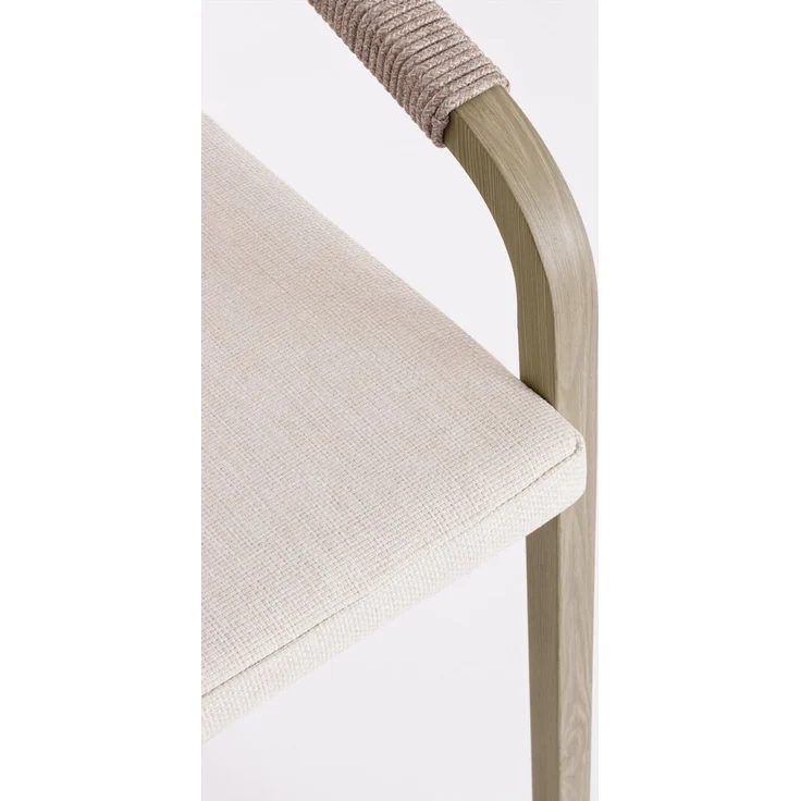 5er Garten-Barset Aremilak - Aluminium Timber Natur, Olefin Naturbeige – Bild 7